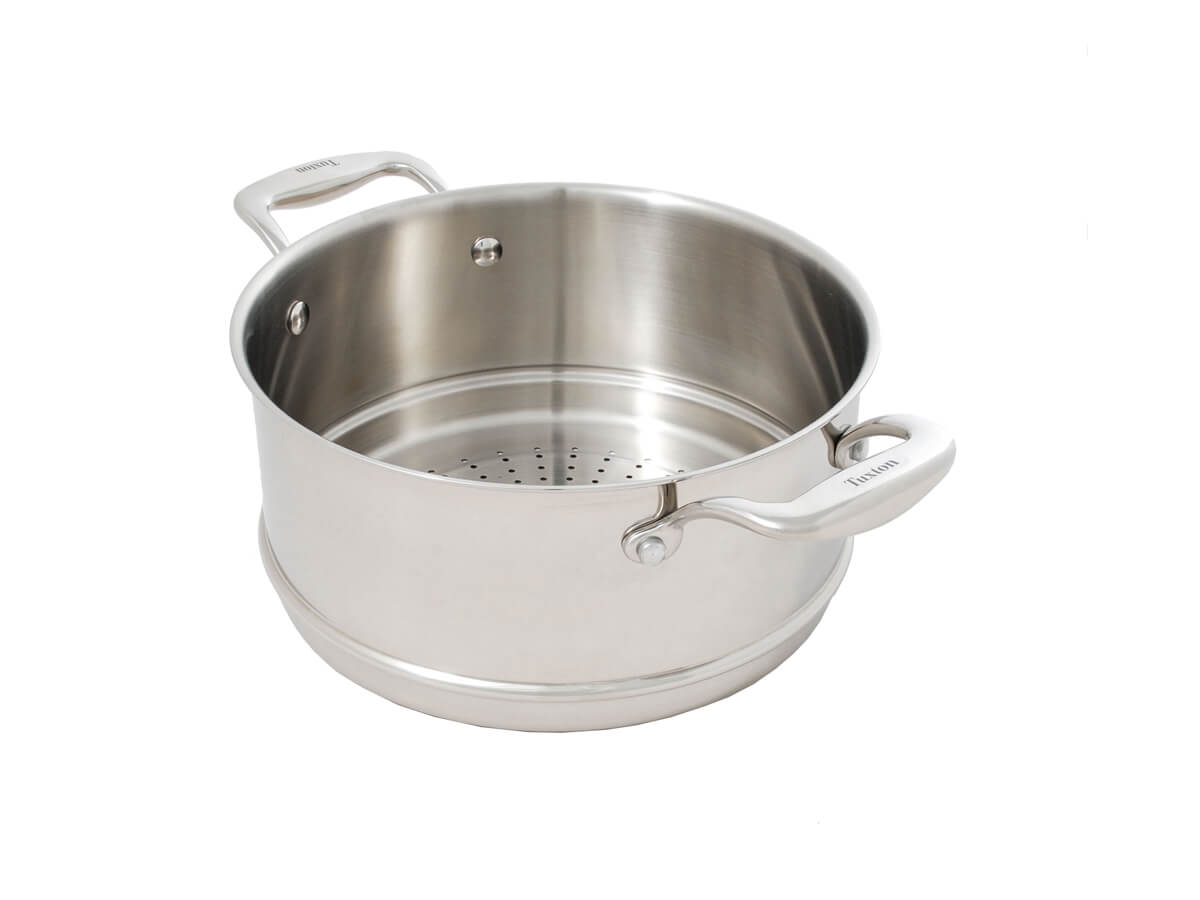 Hequ Small Steamer, Stainless Steel Steamer Insert for Cooking Pots, Pot Steam Insert, Steam Grid, Inner Diameter 16-26 cm, 20cm
