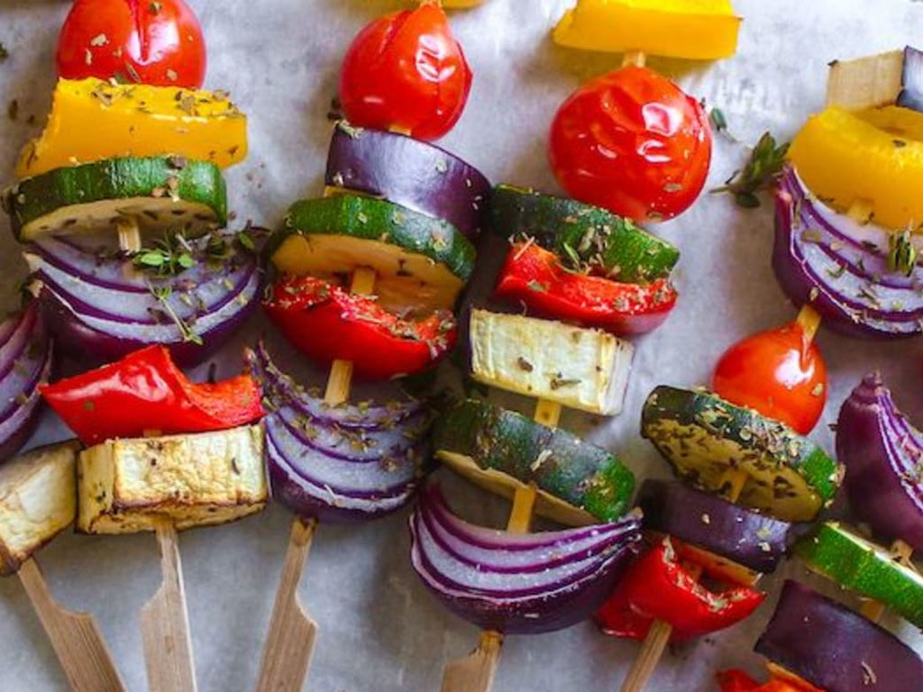 Celebrate The Sunny Weather With This Lemon-And-Herb Vegetable Skewers Recipe