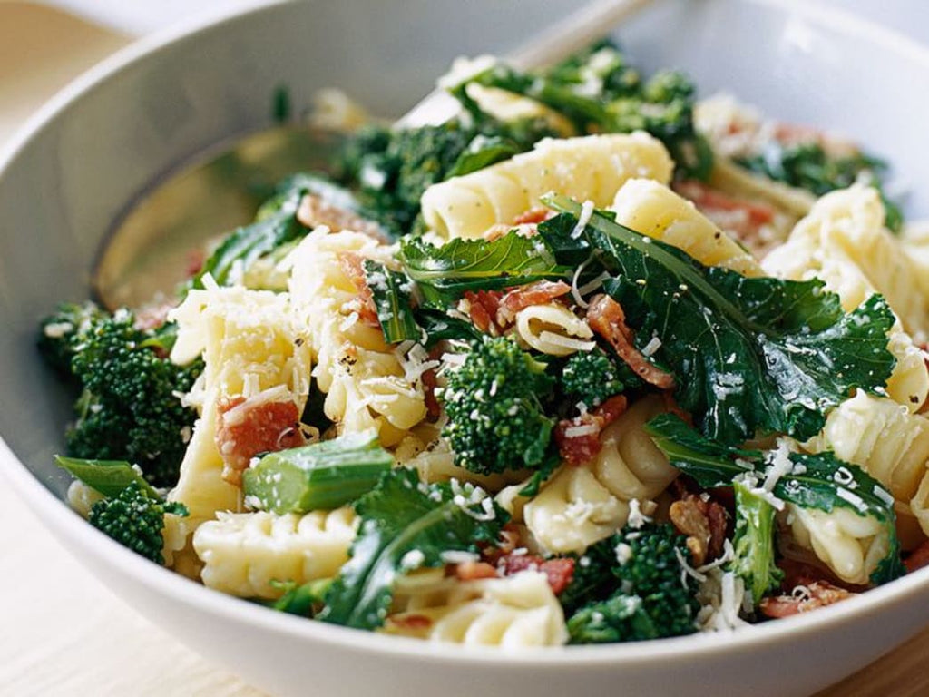This Parmesan And Broccoli Festoni With Maple-Cured Bacon Recipe Is A Great Mid-Week Dinner
