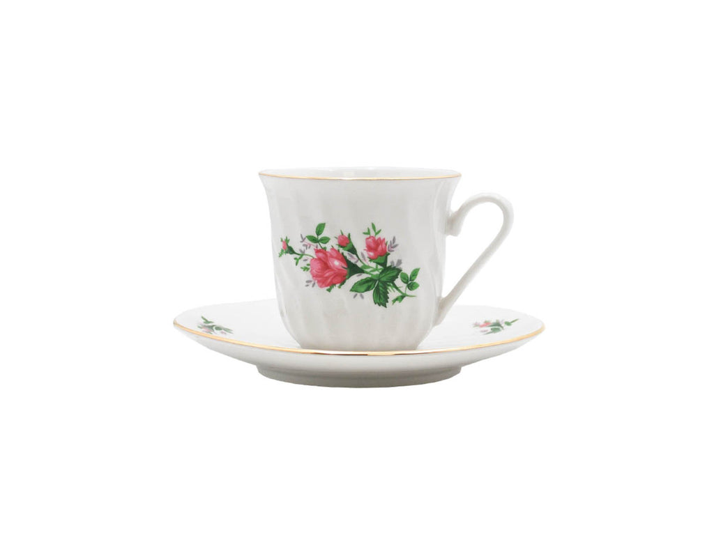 Limited Edition: Vintage Bloom Cups & Saucers Set