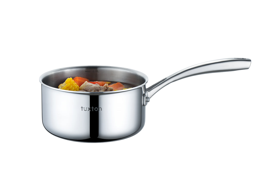 316 Series - 2.4QT Surgical Stainless Steel Triply Saucepan with