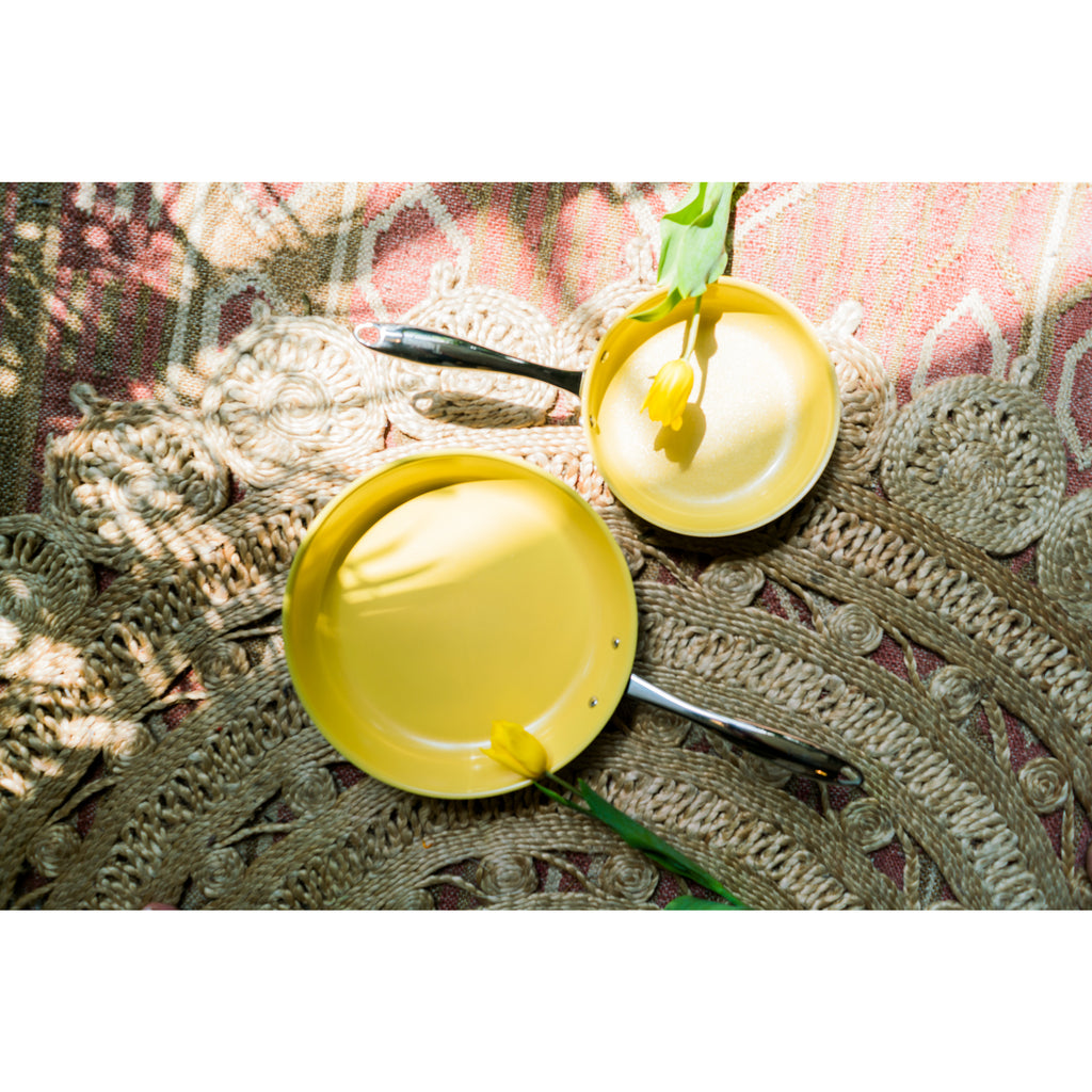 Yellow Ceramic Nonstick Cookware