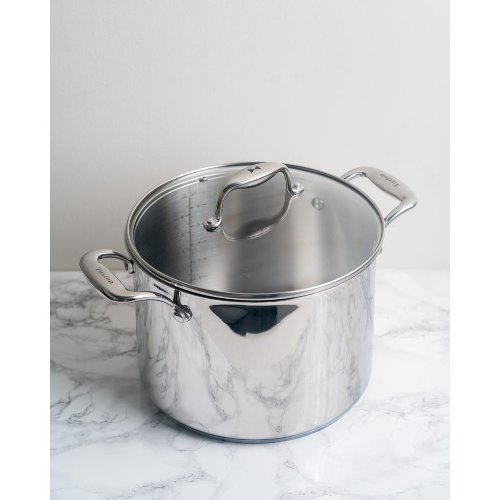 Vtg Farberware Aluminum Clad Stainless Steel 8 QT Stock Pot w/Lid, and  Colander - Stock Pots, Facebook Marketplace
