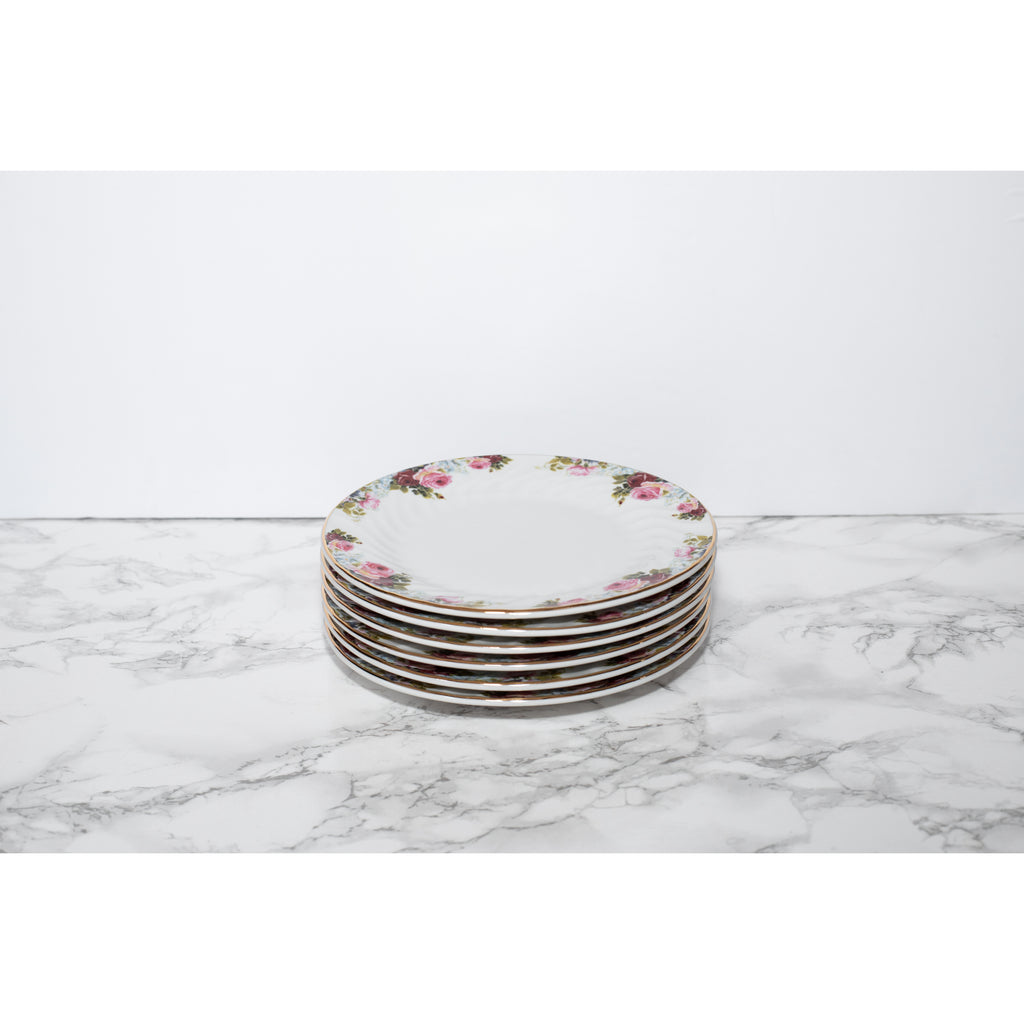 Limited Edition: Vintage Bloom Dessert Plate Set